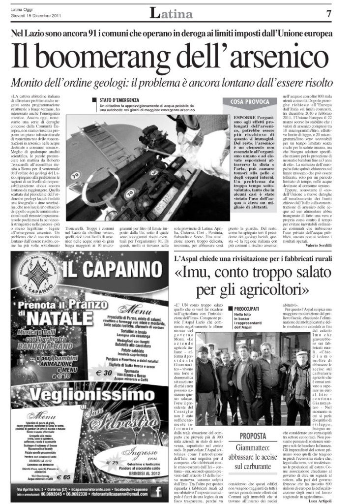 15 dicembre 2011- Imu, conto troppo salato per gli agricoltori